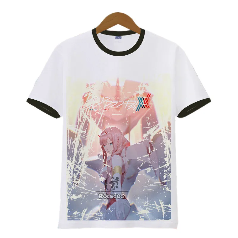 ROLECOS/костюм для косплея из аниме Darling In The Franxx мягкая теплая футболка с короткими