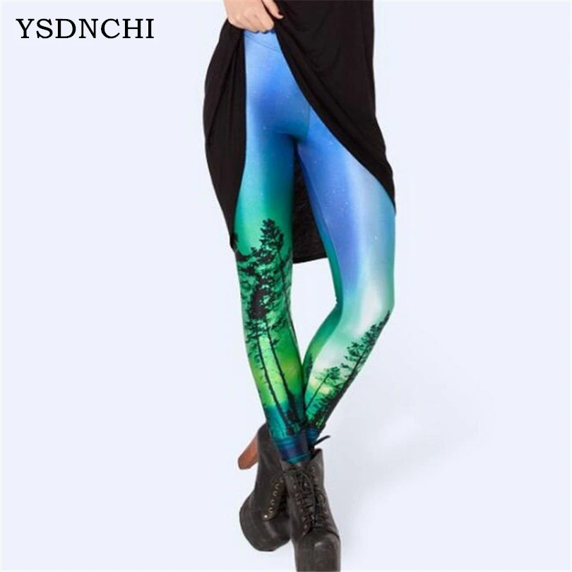 

Halloween Leggings For Women Digital Printing 3D Tree Star Leggin Milk Slim Pencil Casual Famale Cloth Elastic Skinny Stamp K149