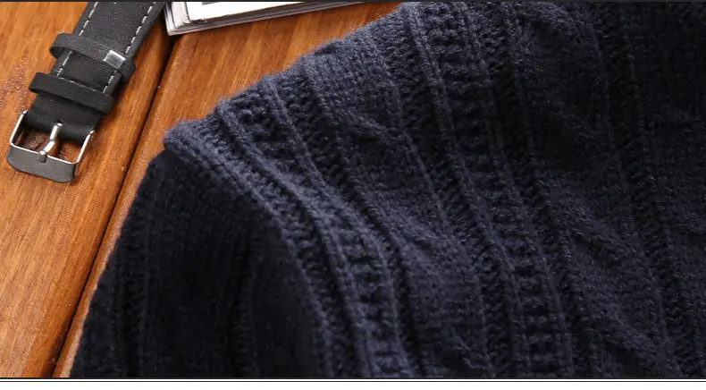 3Colors Turtleneck Sweater Pullovers Men Thick knitted Sweater Jumpers Man Winter Warm Acrylic Male knitwear Autumn Tmall Brand-05