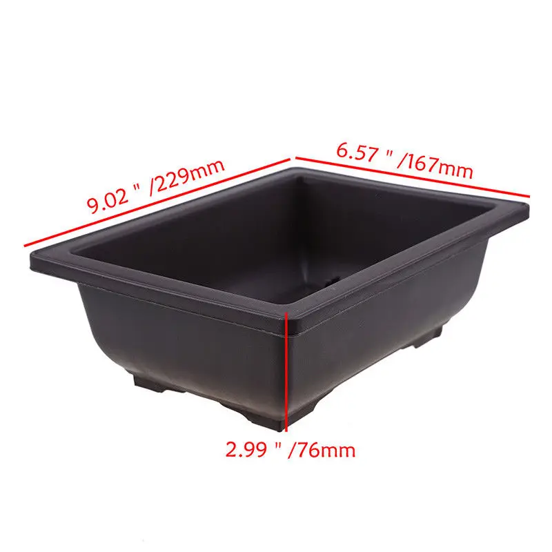 

Mini Plastic Flower Pots Rectangle Vase Succulent Plant Pot Balcony Bonsai Basin Flowerpot Nursery Pots Garden Planters