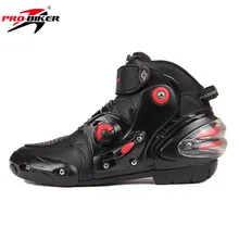 PRO-BIKER SPEED Black Tiger Men’s Motocross Racing Boots Motorcycle Ankle Boots Moto Off-Road Motorbike Shoes Botas