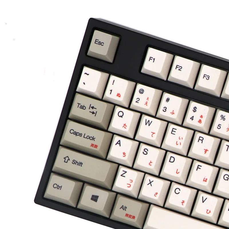 BGKP Новое поступление Японский Корейский keycap белый и серый краситель sub 108 клавиш для cherry mx механическая клавиатура