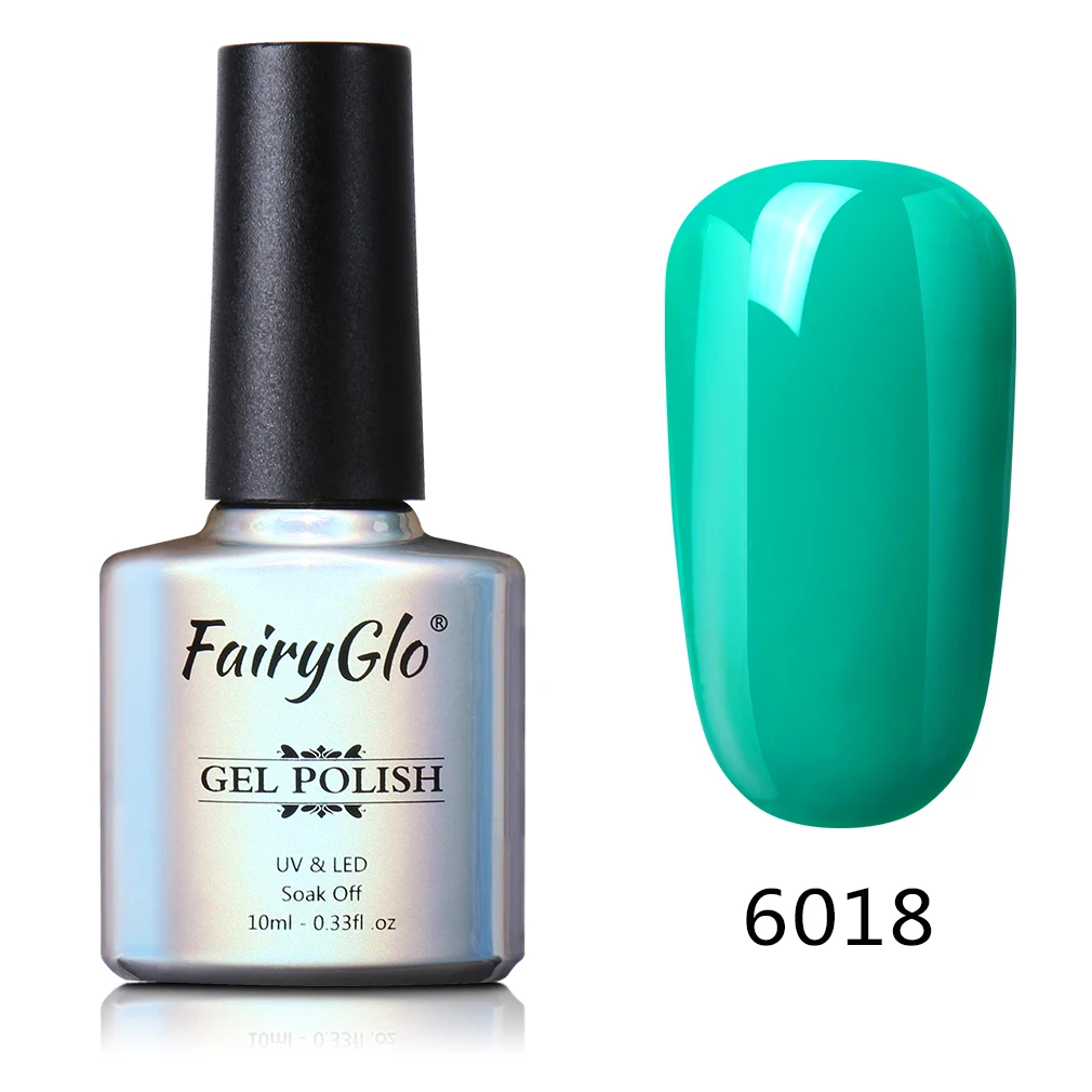 FairyGlo 10 мл один шаг Гибридный гель УФ светодиодный гель для ногтей стемпинг для украшения ногтей Гель-лак для ногтей, био-Гели Soak Off полу Perment лак 3 в 1 гвозди - Цвет: 6018