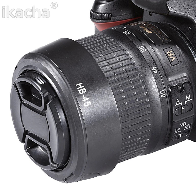 Запасная бленда для объектива зеркальной камеры SLR HB 45 HB45 Nikon D3100 D5100 D5200 D3200 18 55 мм