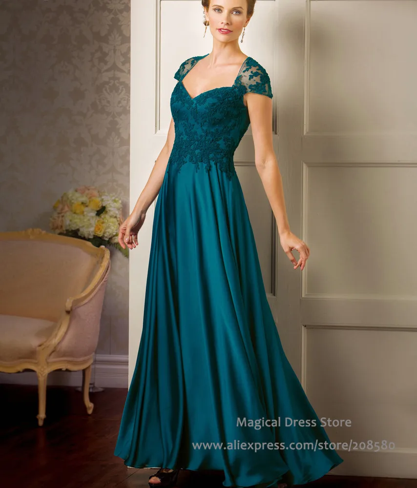 dark teal mother of the bride dresses