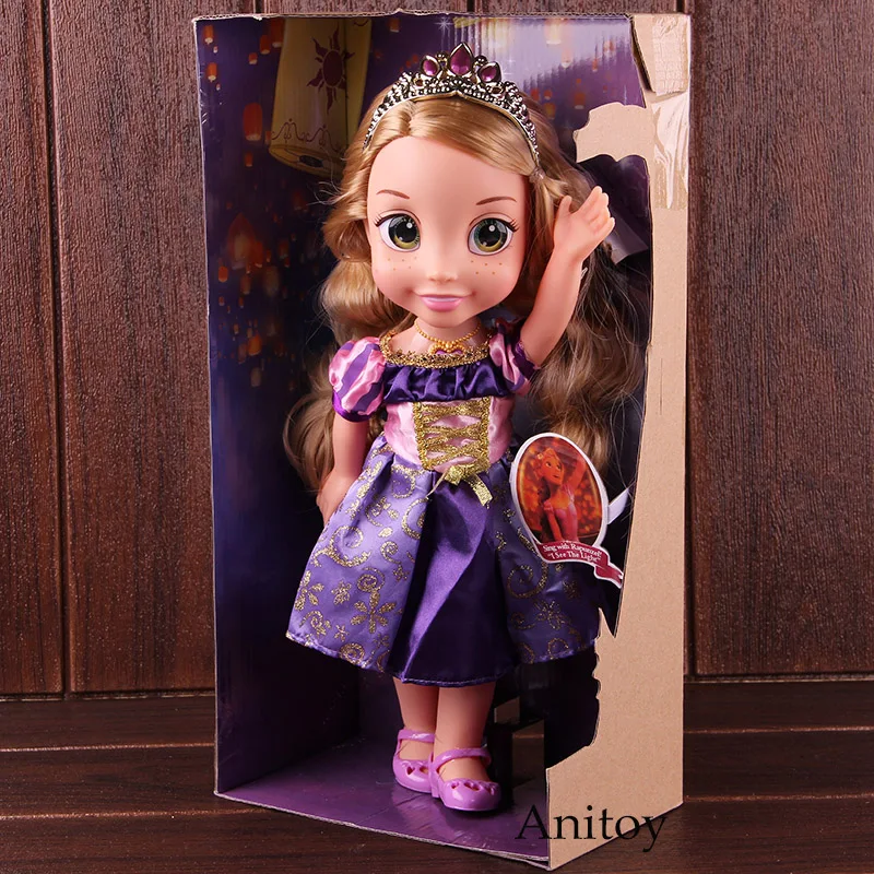 

Sing Shimmer Tangled Rapunzel Toys Doll with Sound PVC Princess Figure Action Girls Toys