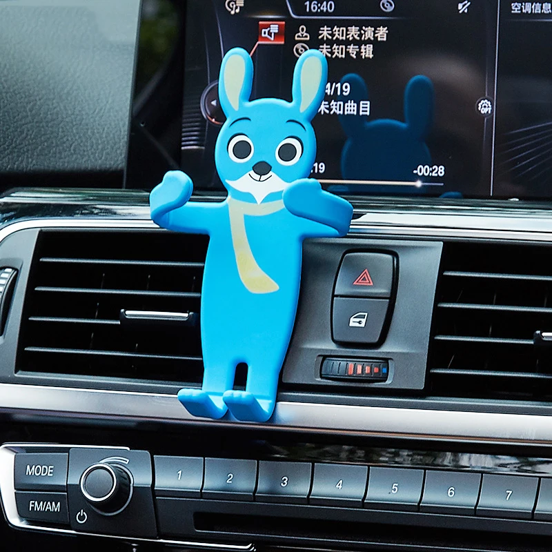 Мобильные автомобильные держатели-подставки для телефонов для вращающихся мультяшных силиконовых автомобильных ленивых автомобилей поддержка сотового телефона SMSNXY