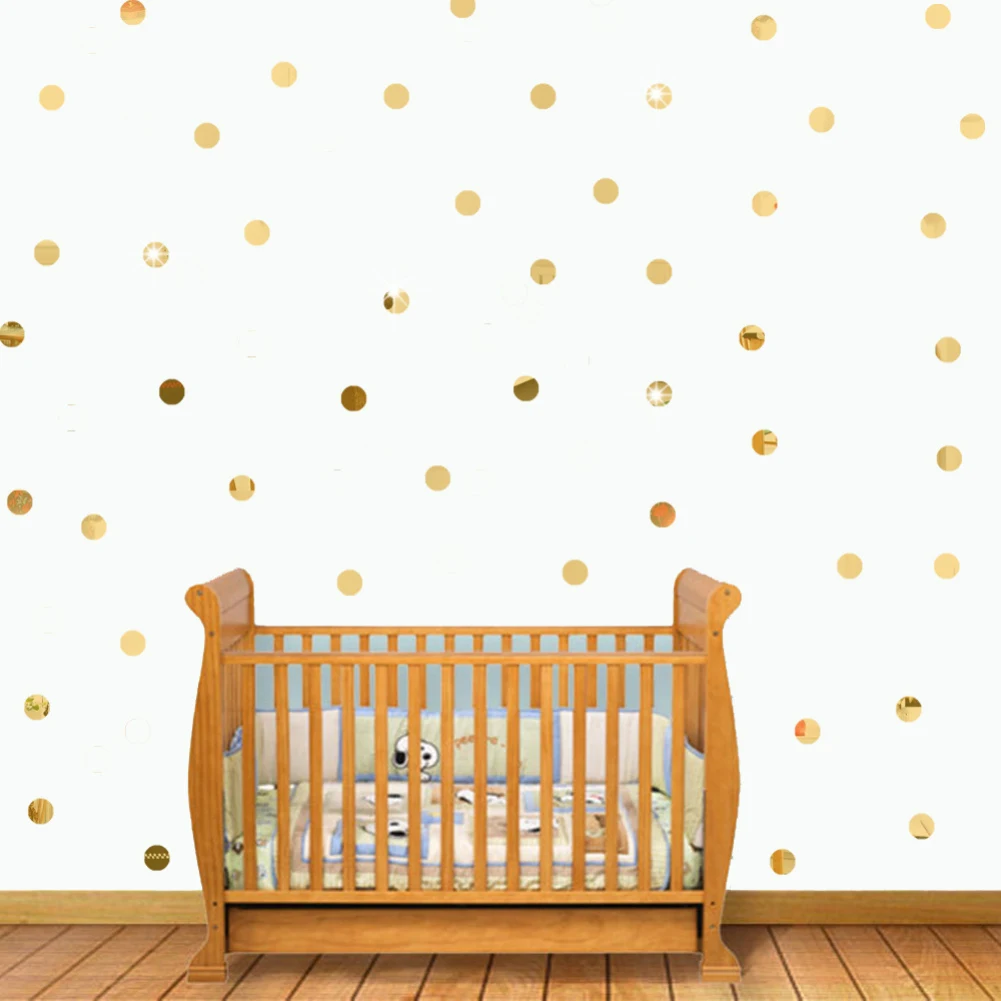 50 unids/set DIY acrílico espejo punto pared pegatinas calcomanías hogar Sala decoración 2 cm forma redonda baño pegatinas DropShipping