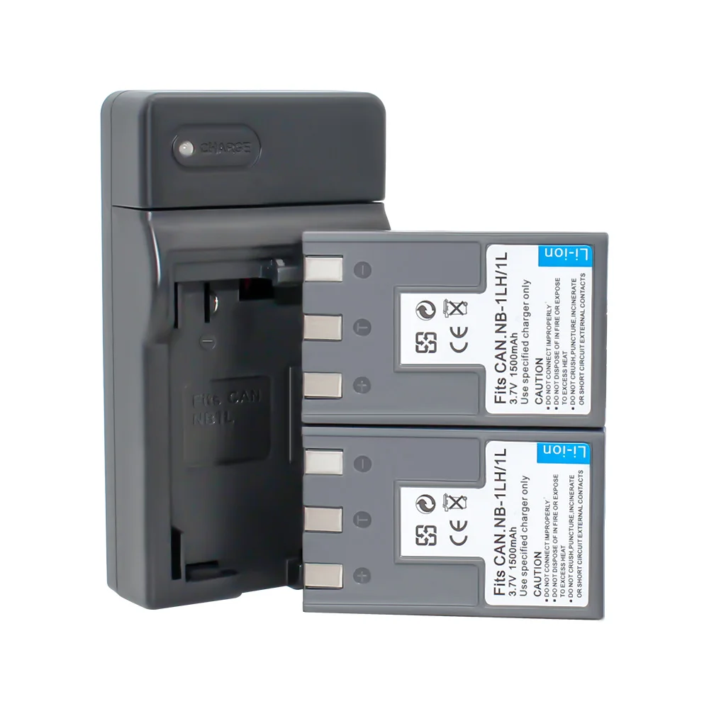 2x литий-ионный аккумулятор NB-1L NB-1LH и USB зарядное устройство для Canon PowerShot S100 S110 S230