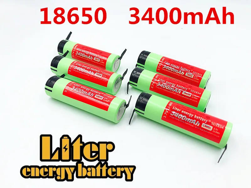 4 шт./лот 100% новый Оригинальный NCR18650B 3 7 v 3400 mAh 18650 литиевая аккумуляторная батарея