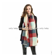 Fashion 2015 pashmina winter Stylish Women Men Lady Long Soft font b Tartan b font Plaid