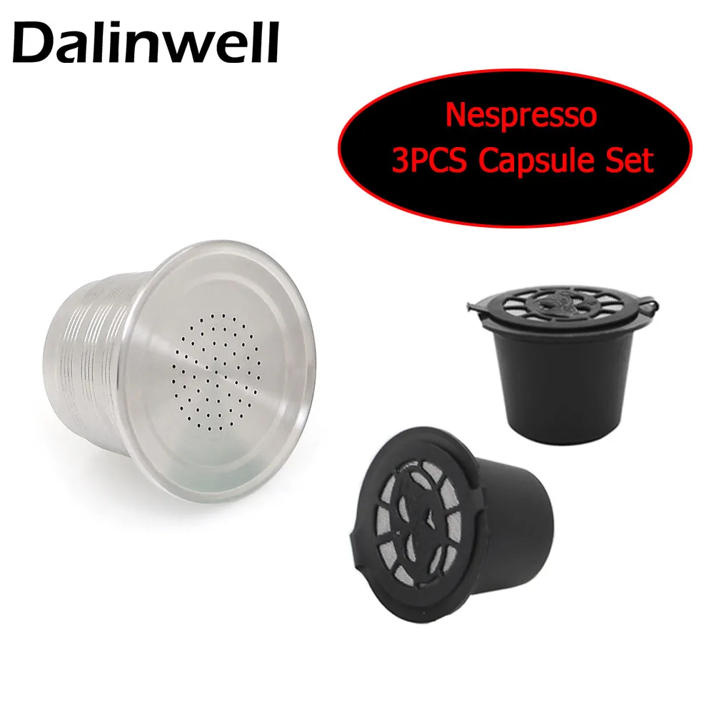 

Refillable Nespresso Coffee Capsules Cafe Tamper Wareset Stainless Steel Reusable Nespresso Capsule Espresso Coffee Maker Tools