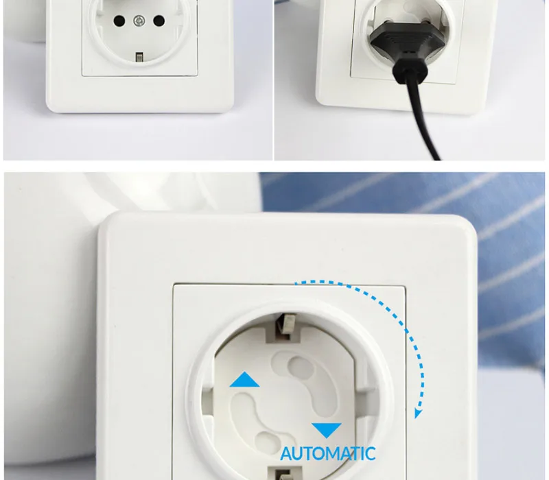 10 шт. EU power защитное устройство для разъема, крышка, защита для детей, защита, заглушки, электрическая розетка, анти-шок, поворот Z162