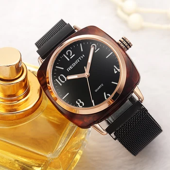 

Fashion Rebirth Top Brand Quartz Women Man Unsex Wrist Watches Ladies Watch Luxury Stainless Steel Wristwatch Female Gift Clocks