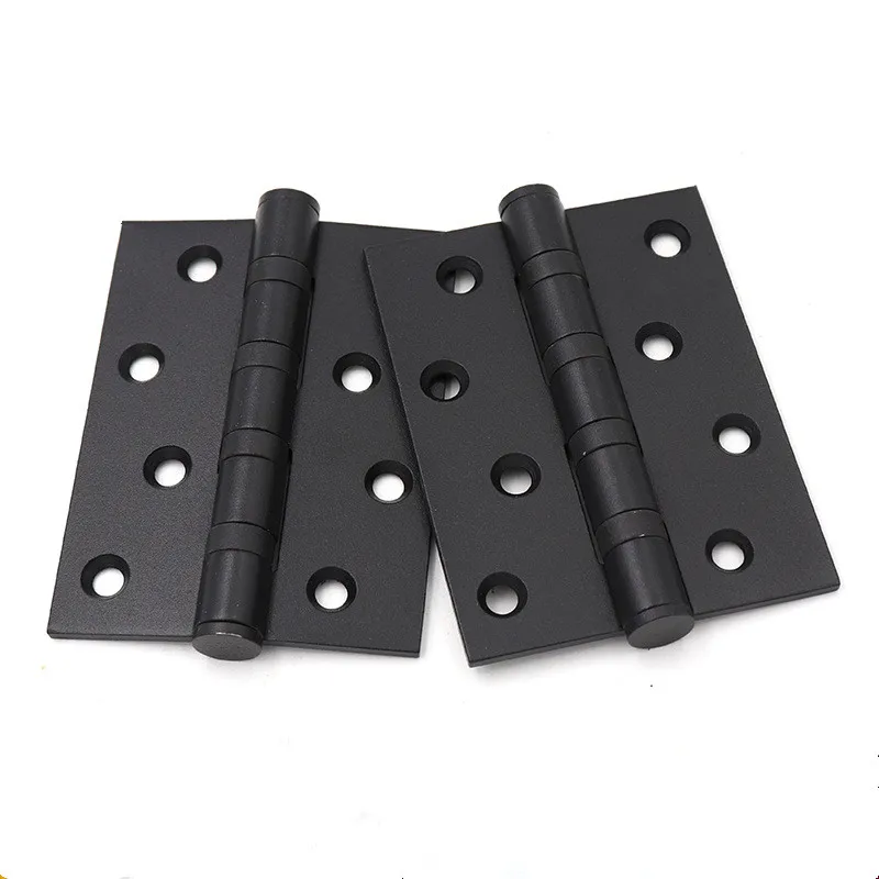 2pcs Black Stainless Steel Door Hinge For Heavy Doors With True Bearing