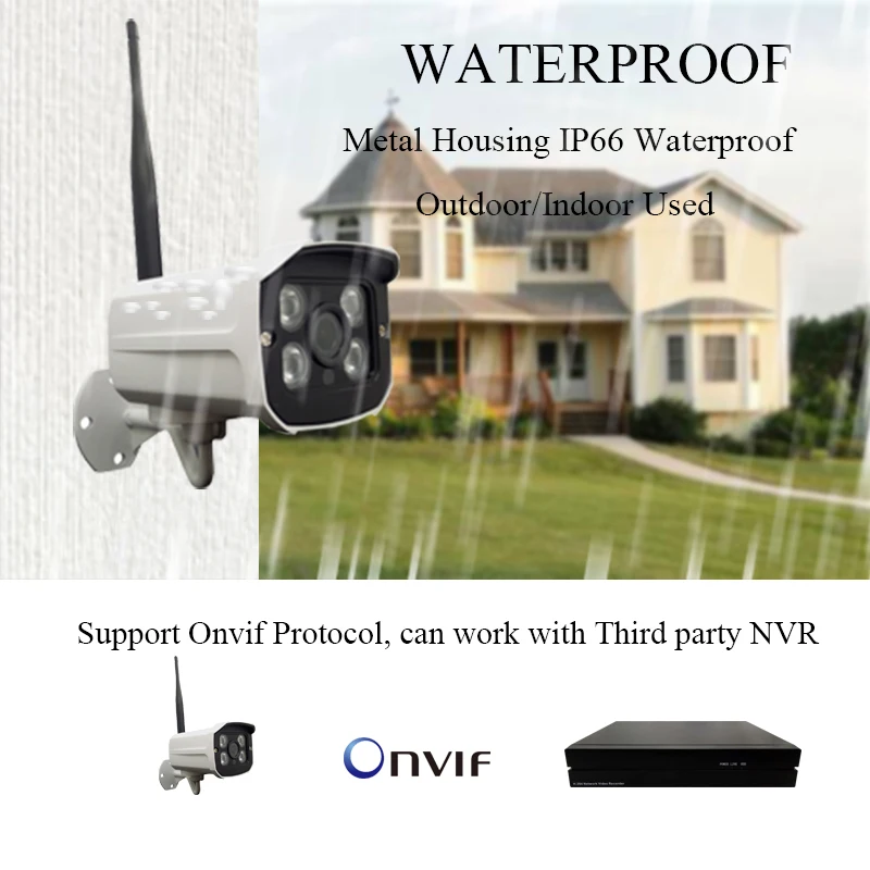 Evolylcam 4CH/8CH NVR Беспроводная 2MP 1080P ip камера Onvif P2P WiFi наружная ИК видеонаблюдения CCTV