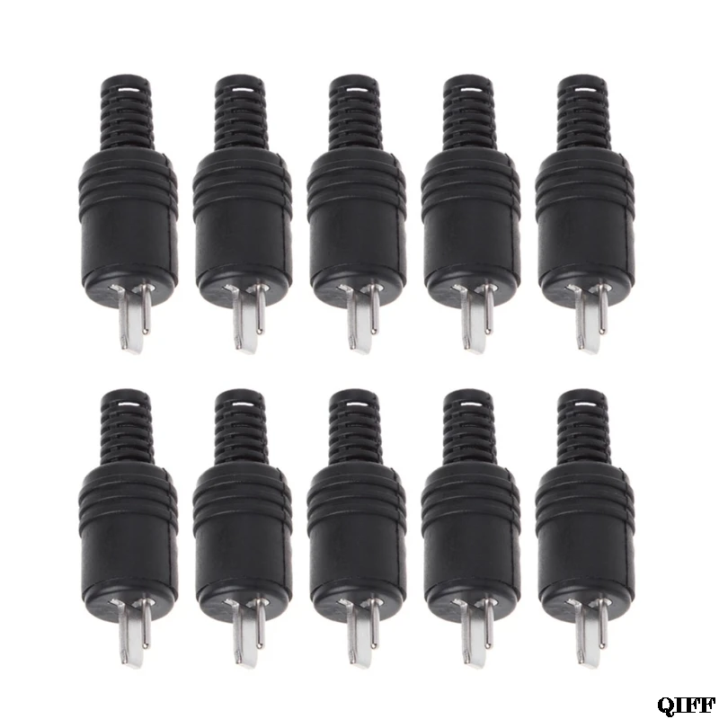 

Drop Ship&Wholesale 10Pcs 2 Pin DIN Speaker Plug 2-Pin Plug Hifi Loudspeaker Cable Solder Connector Mar28