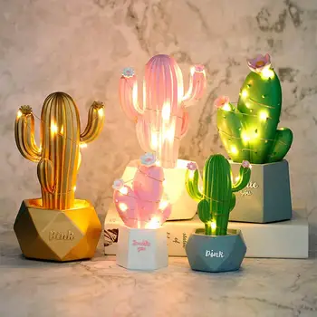 

Ins Cactus Dream Star Lamp Table Lamp Small Night Light Decoration for Bedroom