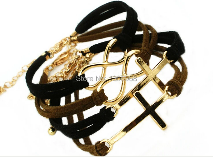 New Fashion Jewelry 2014 Romantic Rhinestone Metal Party Entwin Cross Link Chain Bracelets for Women Lady wholesale Spark | Украшения и