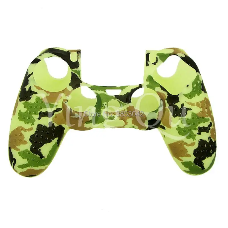 Soft Silicone Studded Rubber Case Cover For Play Station Dualshock 4 PS4 DS4 Pro Slim Controller Camouflage Skin (9)