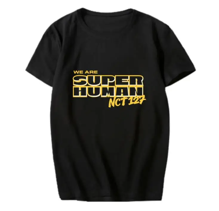 Kpop nct 127 nct127 альбом we are superhuman футболка с принтом 4 цвета унисекс летняя коротким