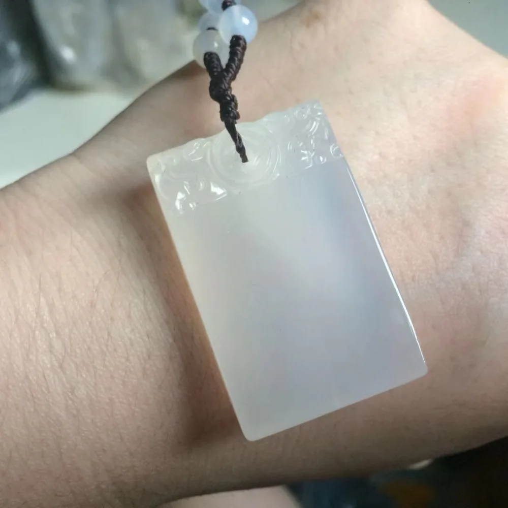 

natural white agate stone beads pendant natural gem stone necklace pendant for man for woman for gift wholesale !
