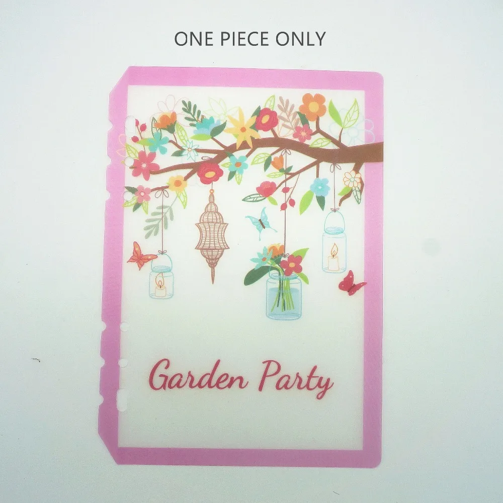 A5 A6 PP матовая пластина Hello Garden вечерние блокноты для письма защита внутренняя