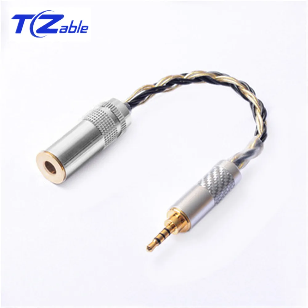 

Audio Adapter 2.5mm to 4.4mm Female Balanced Plug Audio Stereo Cable 8C Balanced Interface Male-Female Audio Extension Cord