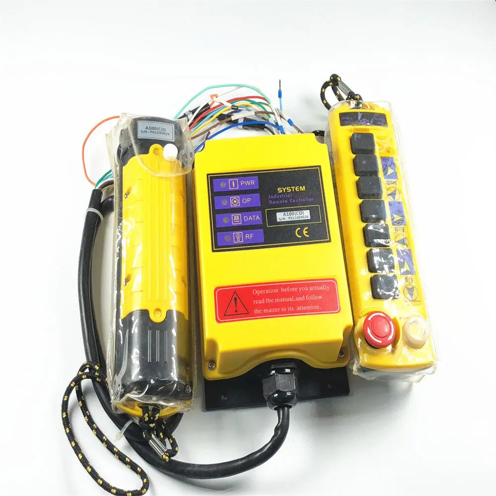 2 Speed Control Hoist Crane Remote Control System 2 Transmitters 1