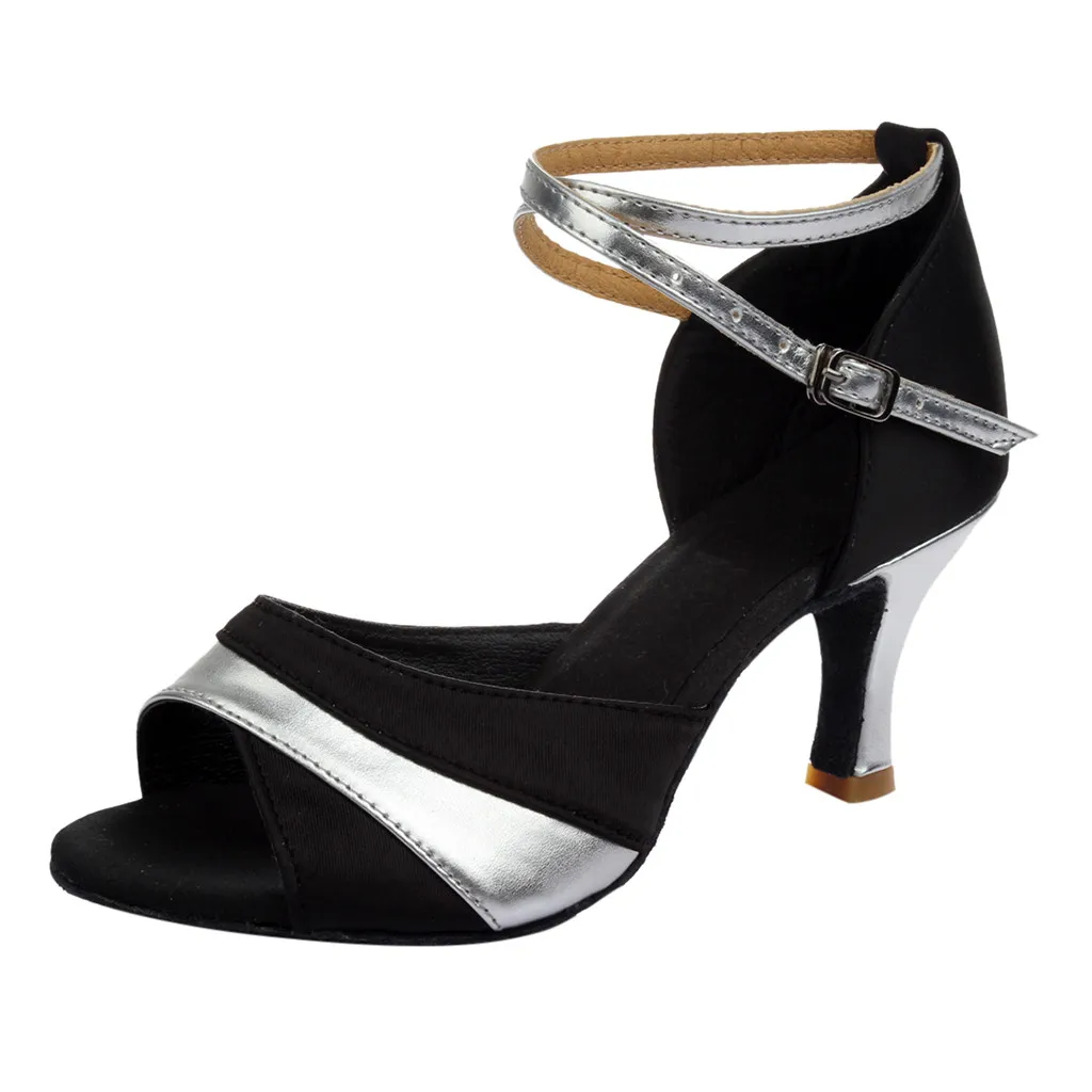 MUQGEW/Босоножки; женская обувь на высоком каблуке; женские танцевальные туфли для румбы вальса; Обувь для бальных танцев; обувь для латинских балетов; женские тонкие туфли - Цвет: A