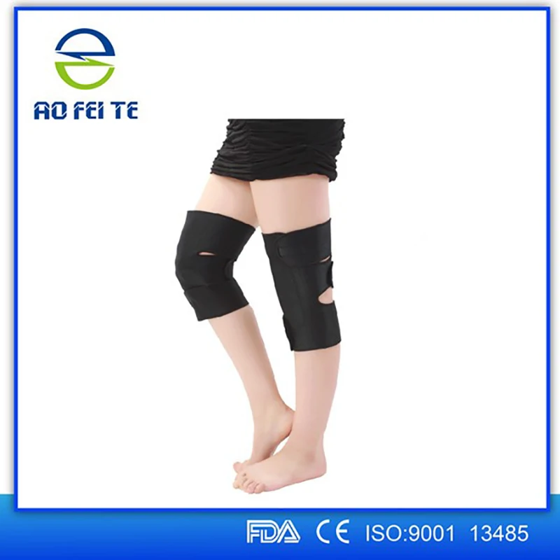 Одна пара магнитотерапия коленей бандажа колодки турмалиновый самонагревающийся колено Поддержка ортопедическая скобка здравоохранения облегчение боли H005
