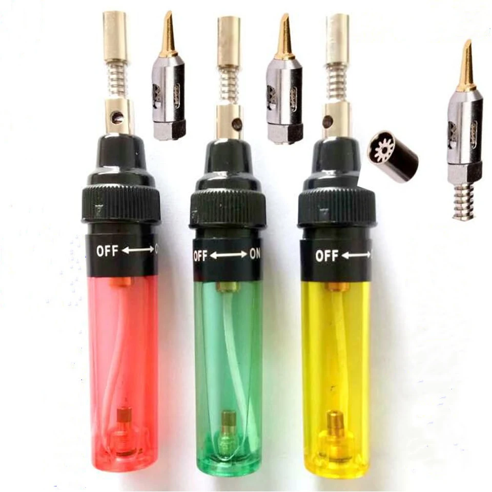 M-Triangle 1300 Degree Gas Soldering Iron Pen Shaped Cordless DIY Butane Gas Gun Torch Welding tool Portable outdoor Soldering 