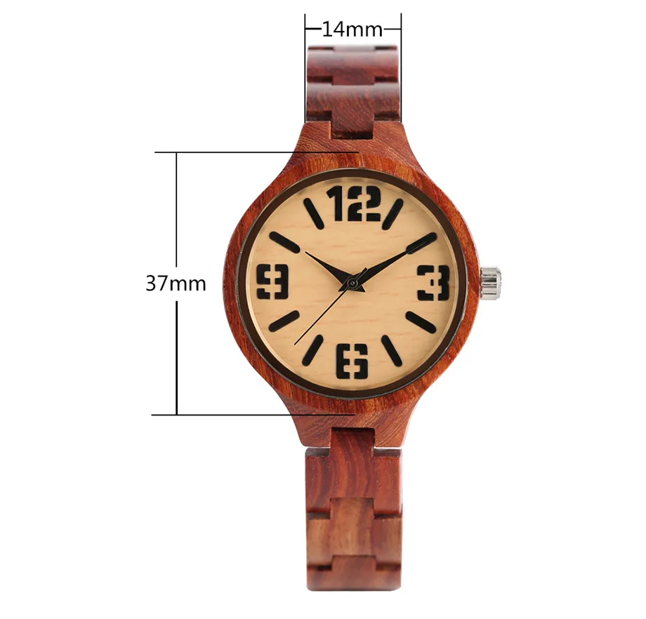 fashion wood watch for female