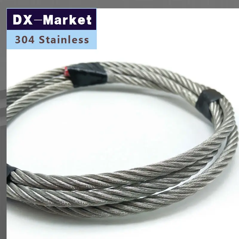 

0.6mm wire rope , 50meter/lot , 7*7 , 304 stainless steel wire rope Anti rust line