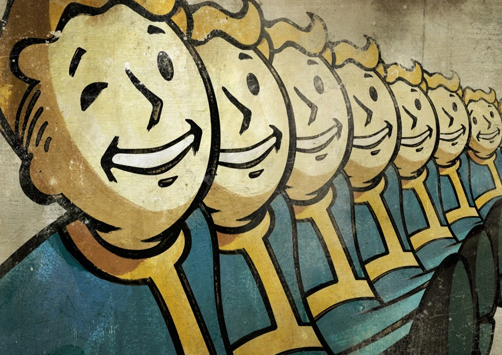 Настенные наклейки FALLOUT MO119 4 Плаката с прозрачным изображением украшение для