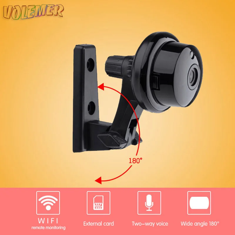 

Volemer Q1 Mini Camera Full HD 1080P Wifi Camcorder Infrared Night Version IP Camera Motion Detection VR Wireless Small Camera