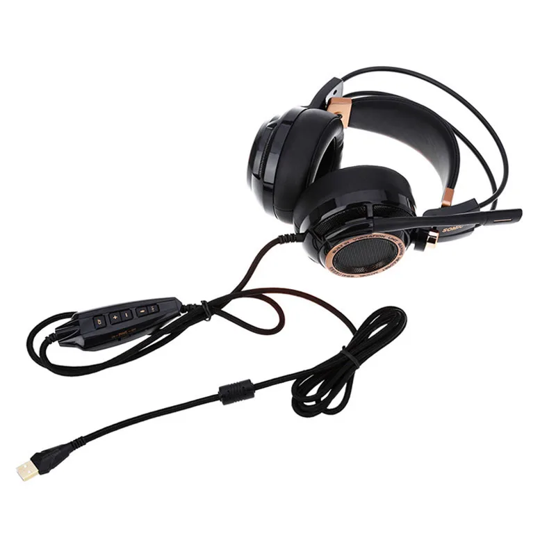 Somic Upgrade G941 Active Noise Cancelling 7.1 Virtual Surround Sound USB Gaming Headset with Mic Vibrating for PC Laptop