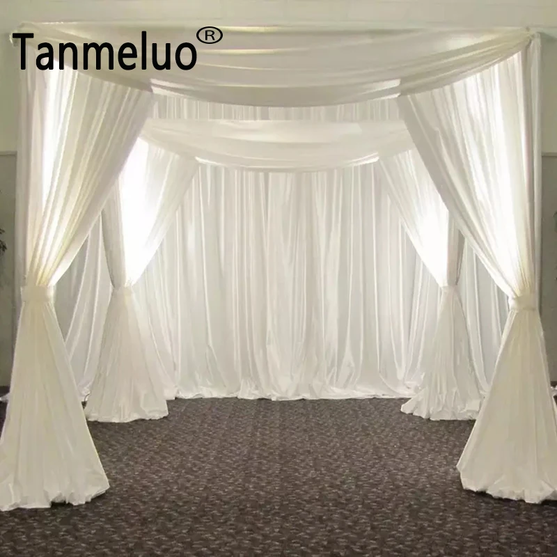 Wholesale wedding arch square pavilion backdrop curtains wedding