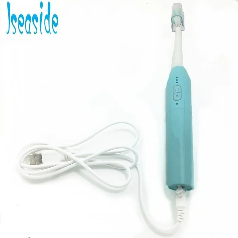 Ультразвуковая электрическая зубная щетка USB зарядка, аккумулятор, зубные щетки с 6 шт. сенными головками, щетка с таймером