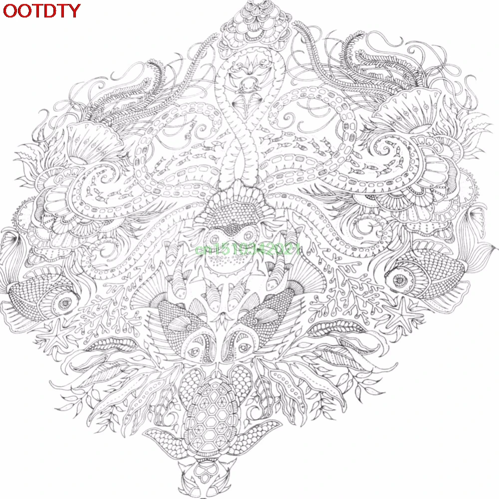 Lost Ocean Drawing Coloring Book Graffiti Books Adult Painting Children New In Paper From Home Garden On Aliexpress