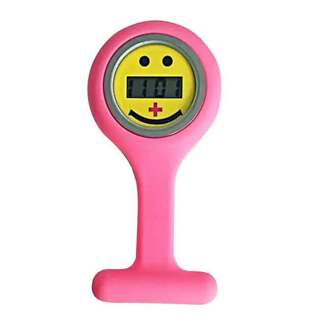 Pocket Size Smile Digital Medical Doctor Electronic Brooch Silicone Nurse Watch Pocket Size Smile Digital Medical Doctor Electronic Brooch Silicone Nurse Watch