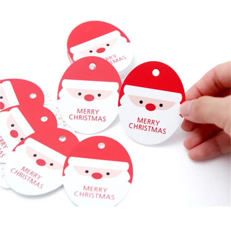 100pcs merry christmas gift box tags decoration 100pcs xmas vintage merry christmas gift tags