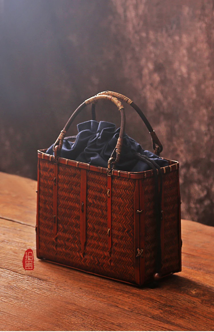 Уникальные летние роскошные сумки женские сумки ручной работы бамбуковая пляжная сумка бамбуковая корзина дорожная сумка органайзер коробка для хранения Кошелек