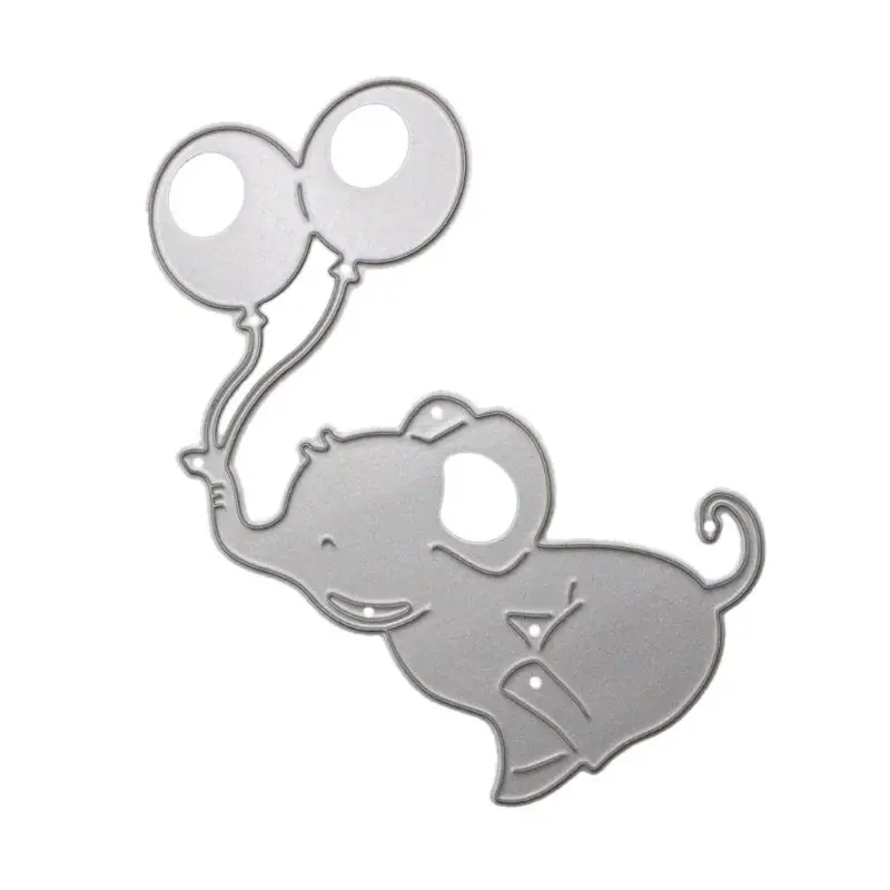 

Elephant Balloon Metal Cutting Dies Stencil DIY Scrapbooking Album Stamp Paper Card Embossing Craft Decor