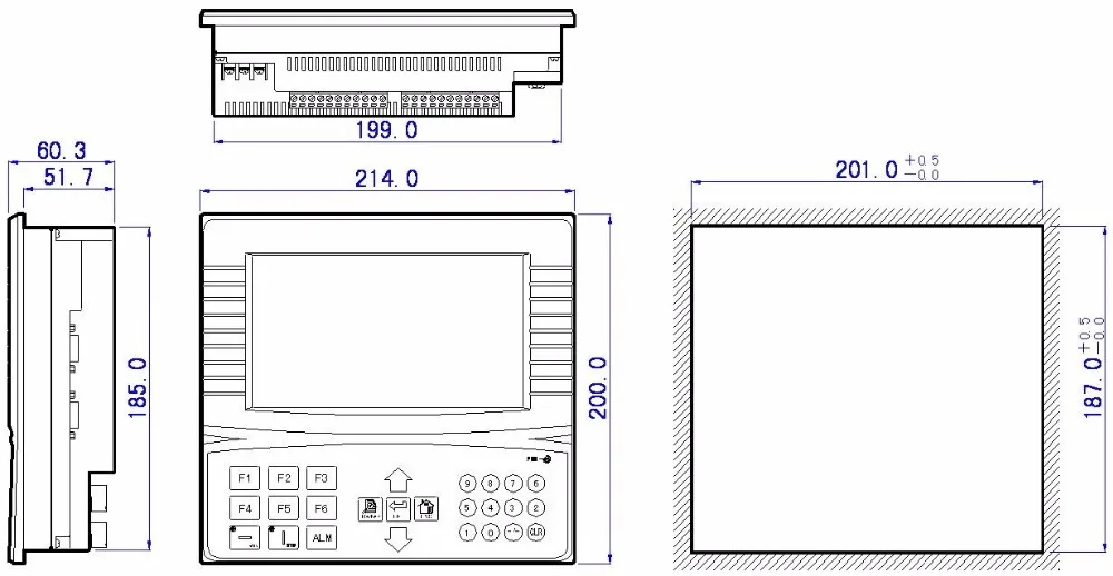 XMP2-32R-E dimension