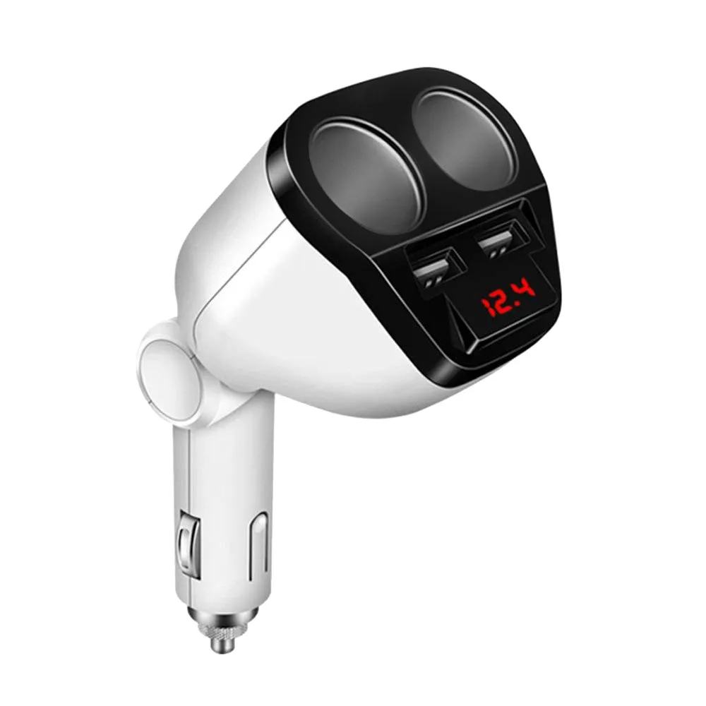 

2 Distributor Voltage Display Dual USB Charging General Purpose Car Charger For Fiat Ducato For Bmw For Auto For Audi #WL1