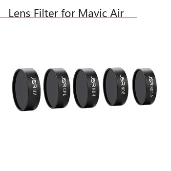 

5 In 1 UV CPL ND4 ND8 ND16 Lens Filter Bundle for DJI Mavic Air Filters Camera Lens Circular Polarizing Neutral Density parts