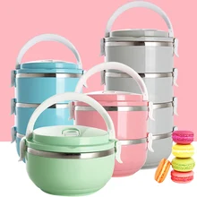 Японский Нержавеющая сталь японский Bento коробок портативный еда контейнер ланчбокс для детей Shcool термальность Ланч коробка для хранения