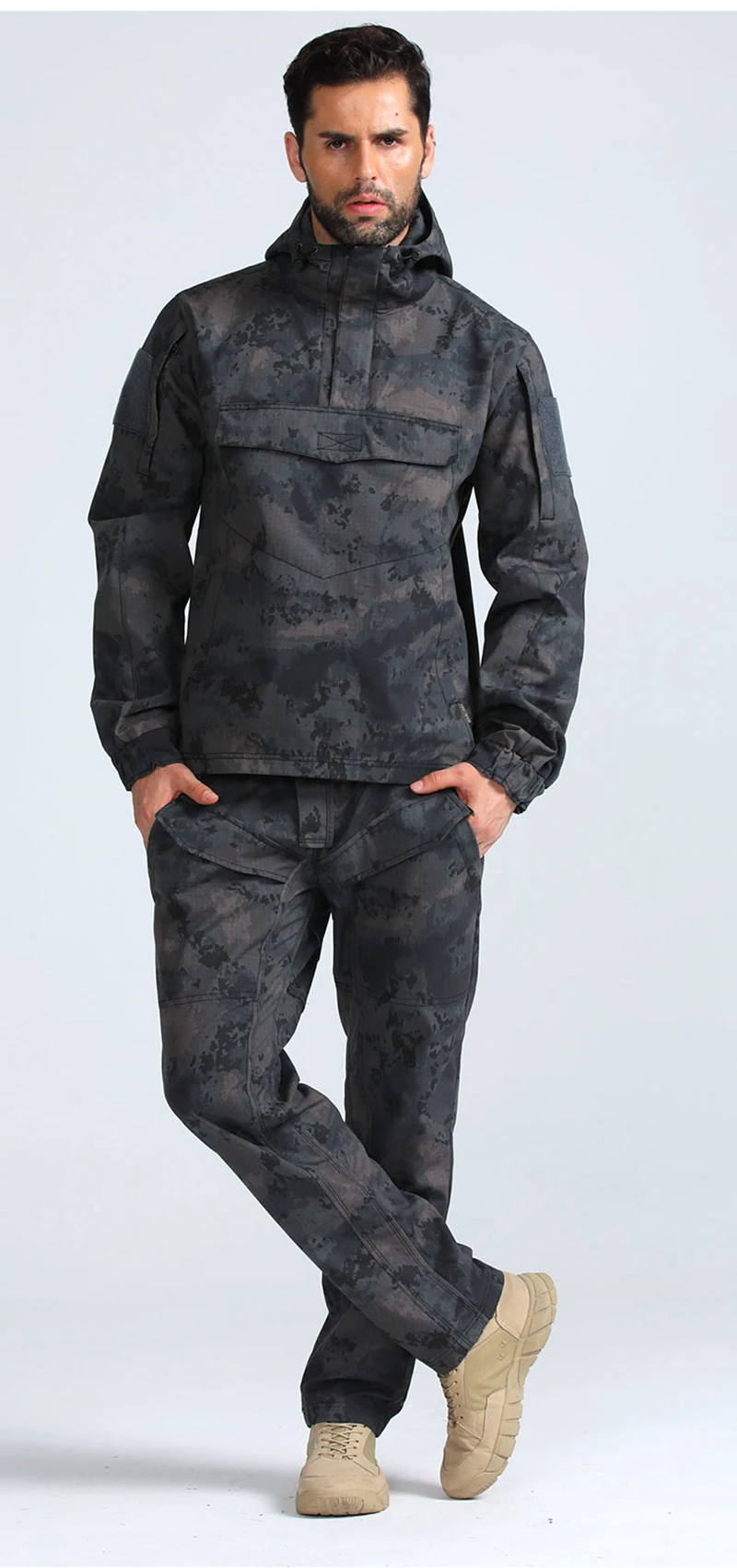 Армия Военная Униформа Тактический Брюки карго форма водостойкие Военный Тактический Камуфляж Униформа армии США для мужчин костюмы