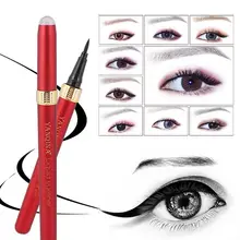 Подводка для глаз жидкая водостойкая конечная черная жесткая головка красная трубка долговечная подводка для глаз карандаш ручка инструмент для макияжа не кружится голова